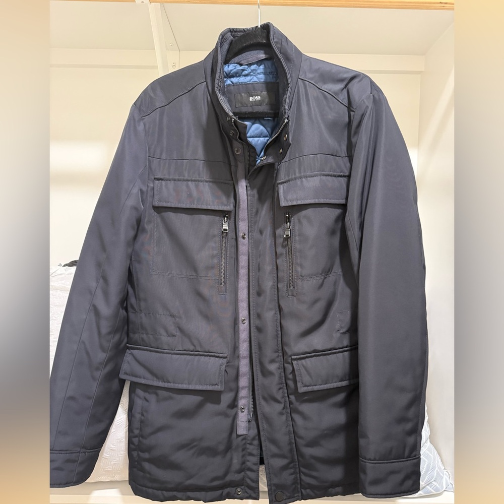 BOSS Men's Dark Blue Jacket